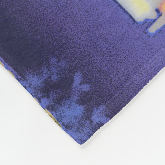 Flugzeit - Skateboarder Fleecedecke (Ecke)