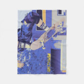 Flugzeit - Skateboarder Fleecedecke (Vorderseite)