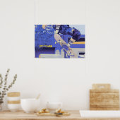 Flugzeit - Skateboarder Poster (Küche)