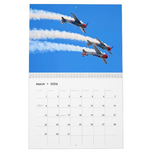 Flugzeitplan Kalender (Mär 2026)