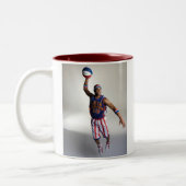 Flugzeitsprung Zweifarbige Tasse (Links)