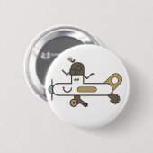 Flugzeug-Abzeichen Button (Vorne & Hinten)