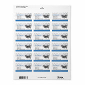 Flugzeug Adressaufkleber (Vorne)
