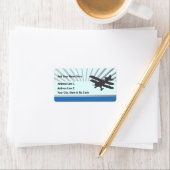 Flugzeug Adressaufkleber (Insitu)