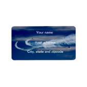 Flugzeug Adressaufkleber (Vorne)