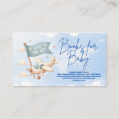 Flugzeug Adventure erwartet Bücher für Baby Begleitkarte (Vorderseite)