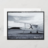 Flugzeug, Alte Schule Fliegen, Prag Vintag Tschech Postkarte (Vorne/Hinten)