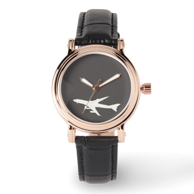 Flugzeug Armbanduhr (Vorderseite)