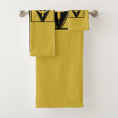 Flugzeug auf der Piste mit Ankunft Abflug, Reisen Badhandtuch Set (Insitu)