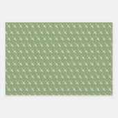 Flugzeug auf grauen Papierblättern Geschenkpapier Set (Vorderseite)