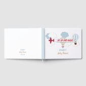 Flugzeug/ Auf und Ab! Babydusche Gästebuch (Voll)