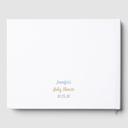 Flugzeug/ Auf und Ab! Babydusche Gästebuch (Rückseite)