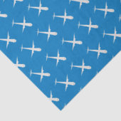 Flugzeug auf Wasser blau Seidenpapier (Ausschnitt)