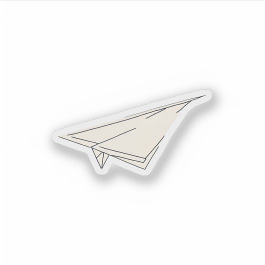 Flugzeug Aufkleber (Vorderseite)