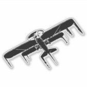 Flugzeug Aufkleber (Vorderseite)