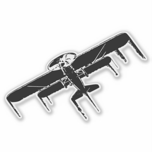 Flugzeug Aufkleber (Vorderseite)