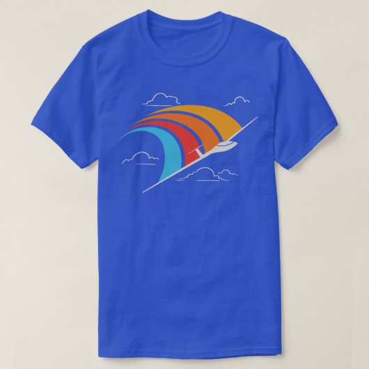 Flugzeug-Aviator für Retro-Glider T-Shirt (Design vorne)