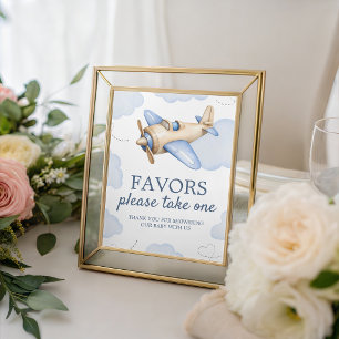 Flugzeug-Aviator-Geschenke-Dankeschön-Schild 8x10 Sockelschild