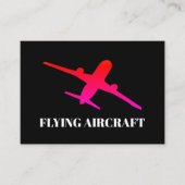 Flugzeug-Aviator Visitenkarte (Vorderseite)