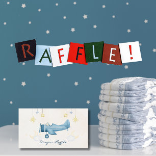 Flugzeug-Baby-Party Whimsical Begrüßung Baby Junge Begleitkarte