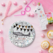 Flugzeug-Babyparty-Platte Pappteller (Party)