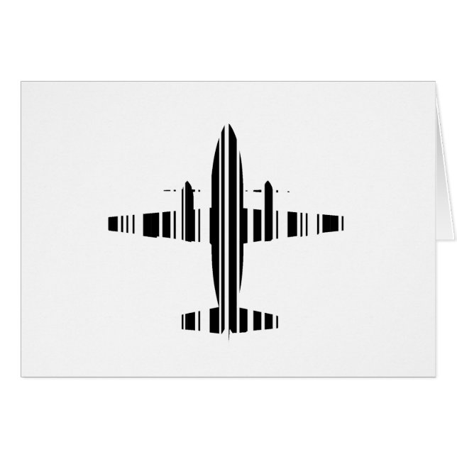 FLUGZEUG-BARCODE Jetstream-Barcode-Musterdesign (Vorderseite (Horizontal))