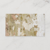 Flugzeug-Baumtarnung sieht wie Rinde-Muster aus Visitenkarte (Rückseite)