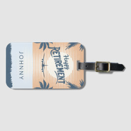 Flugzeug bei Sonnenuntergang Ruhestand Gepäckanhän Gepäckanhänger