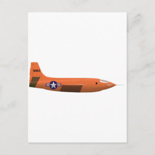 Flugzeug Bell X-1 Rocket Postkarte