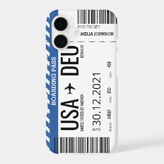 Flugzeug Boarding Ticket (Personalisieren) Case-Ma