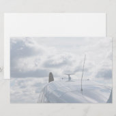 Flugzeug Briefpapier (Vorne/Hinten)