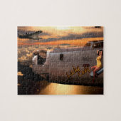 Flugzeug-Bugnase-Kunst-Puzzlespiel Puzzle (Horizontal)