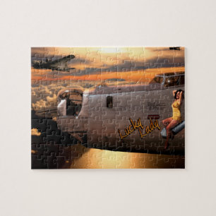 Flugzeug-Bugnase-Kunst-Puzzlespiel Puzzle