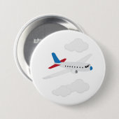 Flugzeug Button (Vorne & Hinten)
