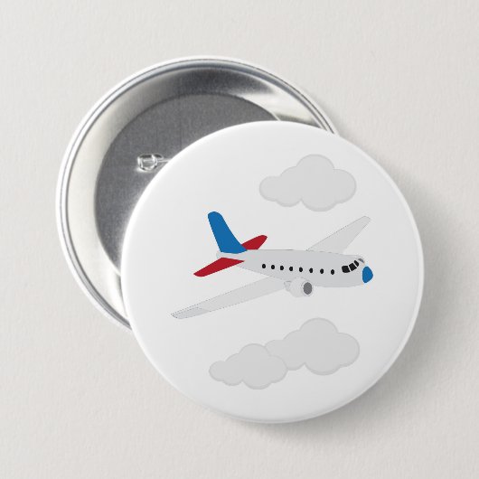 Flugzeug Button (Vorne & Hinten)