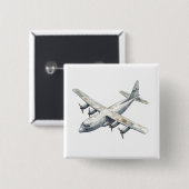 Flugzeug Button (Vorne & Hinten)