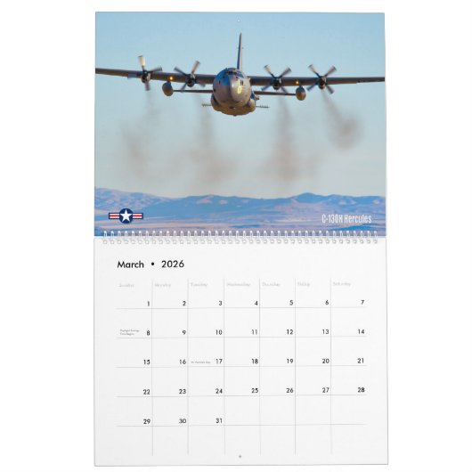 FLUGZEUG - C-130 Herkules Kalender (Mär 2026)