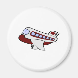 Flugzeug-Cartoon Magnet