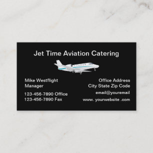 Flugzeug-Catering-Dienste Visitenkarte