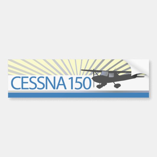 Flugzeug Cessnas 150 Autoaufkleber (Vorne)