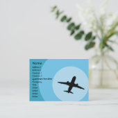Flugzeug - Chubby Visitenkarte (Stehend Vorderseite)