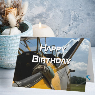 Flugzeug-Cockpit, Cool Aviation Pilot Geburtstag Karte