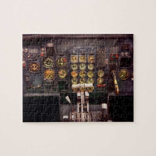 Flugzeug - Cockpit - die Kontrollen sind Set Puzzle (Horizontal)