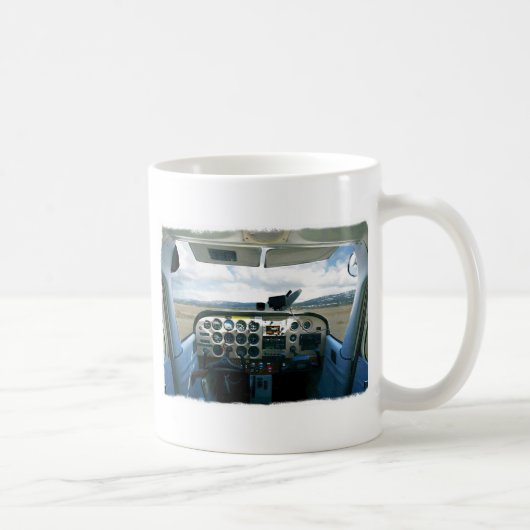 Flugzeug-Cockpit Kaffeetasse (Rechts)