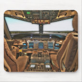 Flugzeug-Cockpit-Mausunterlage Mousepad (Vorne)