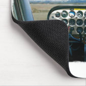 Flugzeug-Cockpit Mousepad (Ecke)