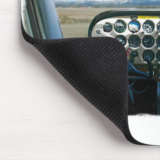 Flugzeug-Cockpit Mousepad (Ecke)