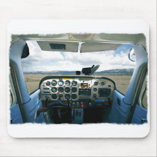 Flugzeug-Cockpit Mousepad