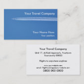 Flugzeug Contrails-Flugzeugverkehr Visitenkarte (Vorne/Hinten)