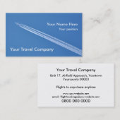 Flugzeug Contrails-Visitenkarte Visitenkarte (Vorne/Hinten)